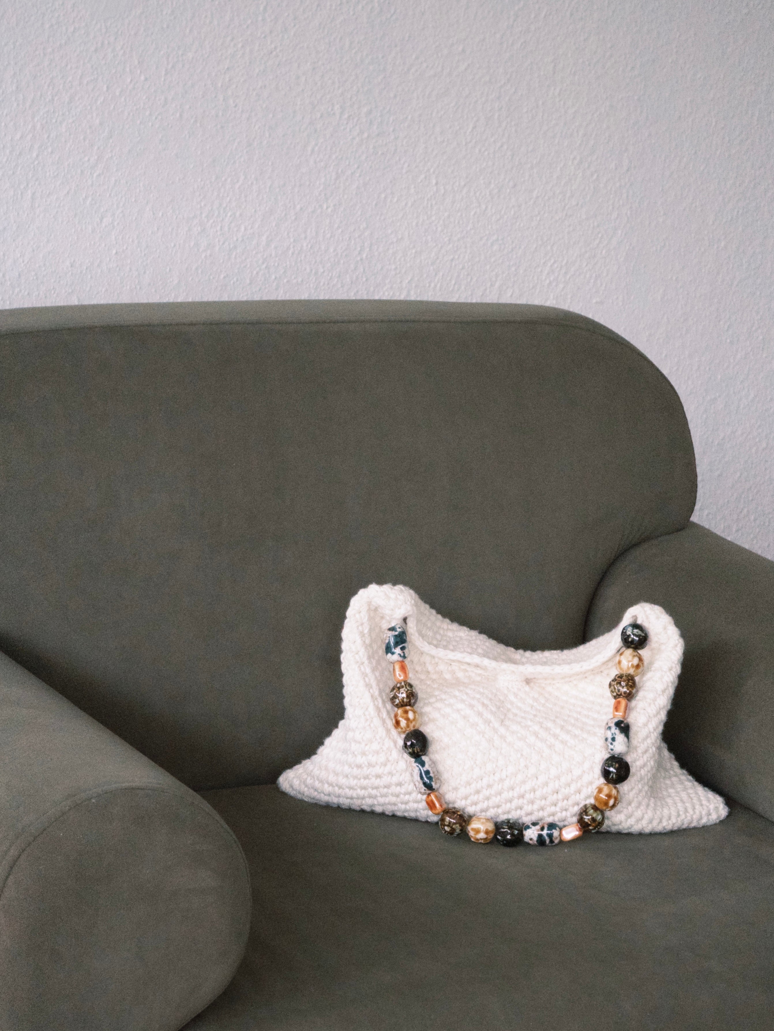 Crochet Shoulder Bag Natural